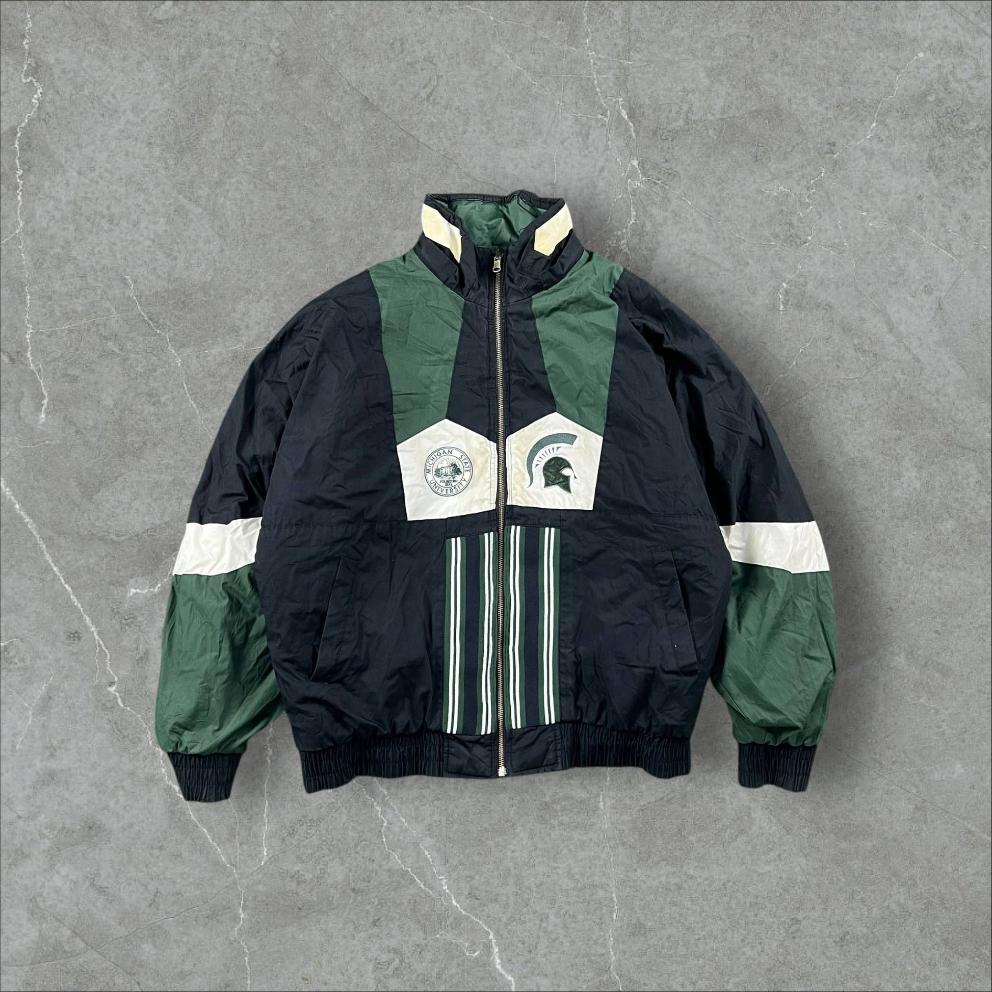 Giacca vintage 90s Pro Player NCAA Michigan State Spartans Pro Player