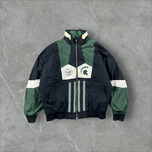 Giacca vintage 90s Pro Player NCAA Michigan State Spartans Pro Player