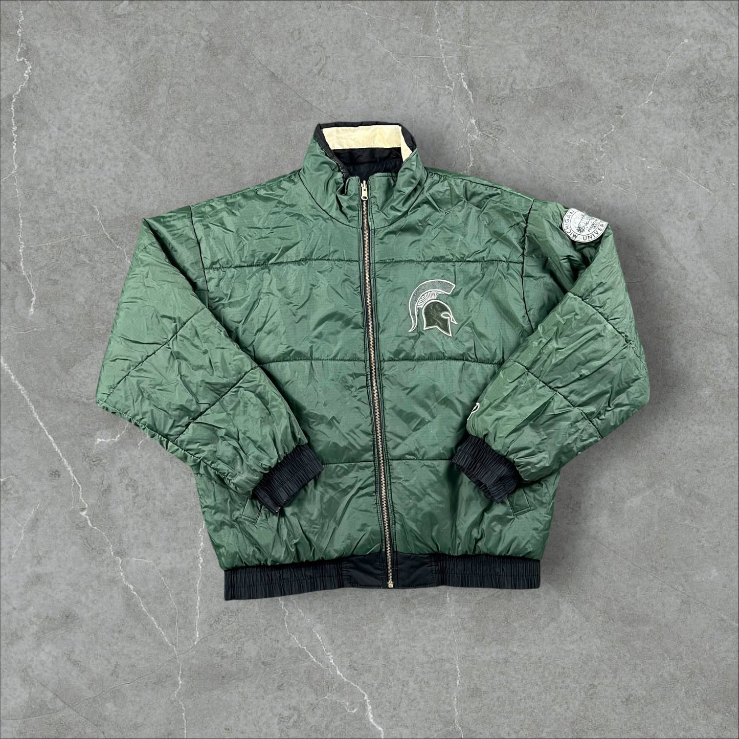 Giacca vintage 90s Pro Player NCAA Michigan State Spartans Pro Player