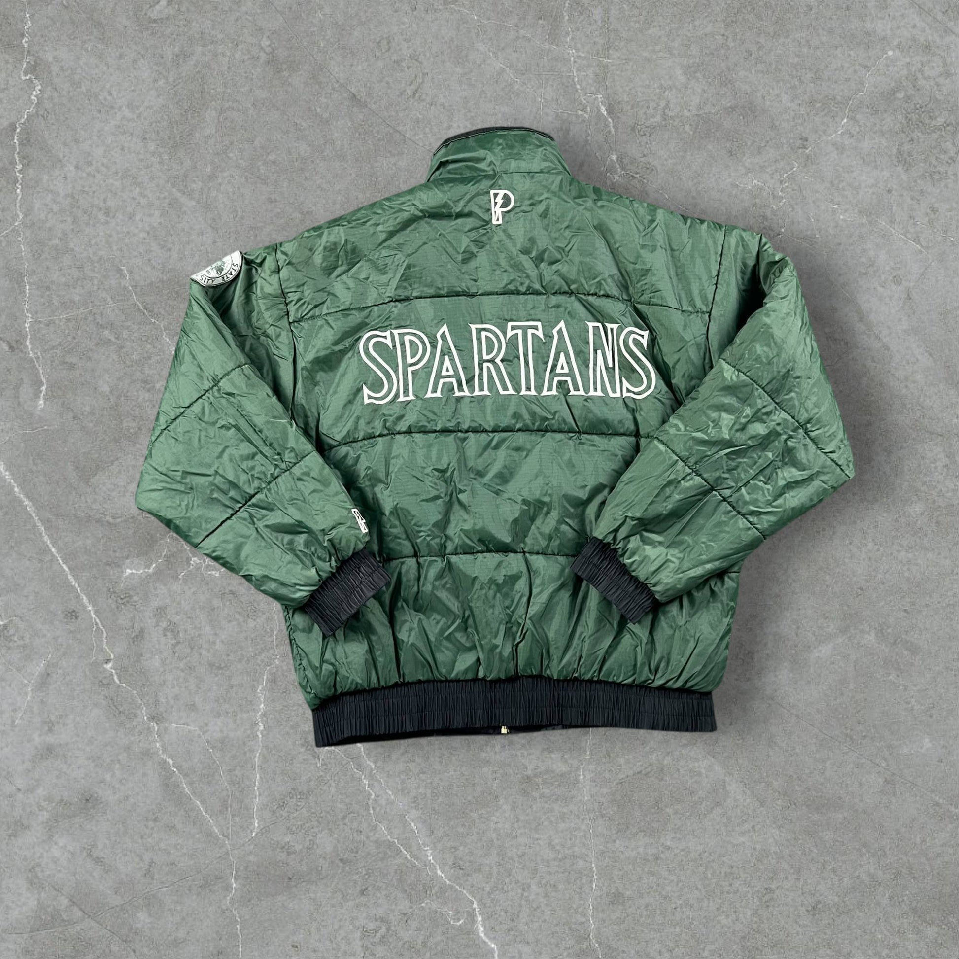 Giacca vintage 90s Pro Player NCAA Michigan State Spartans Pro Player