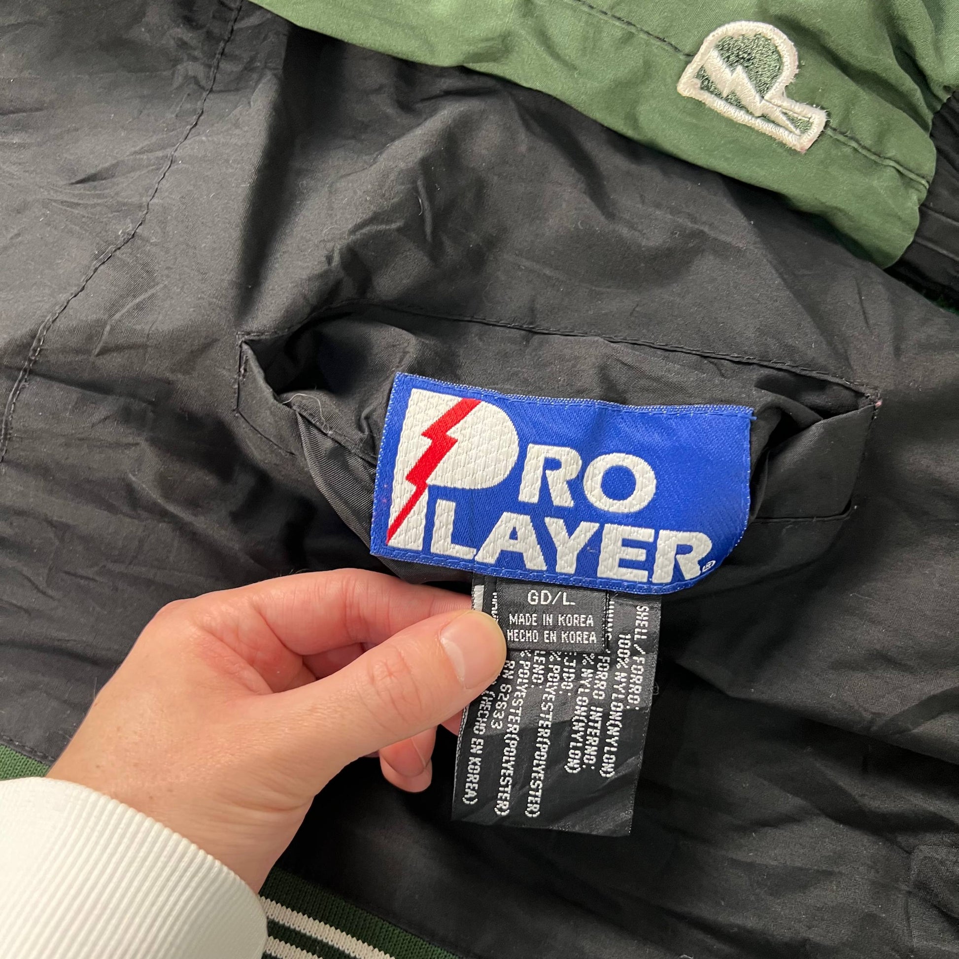 Giacca vintage 90s Pro Player NCAA Michigan State Spartans Pro Player