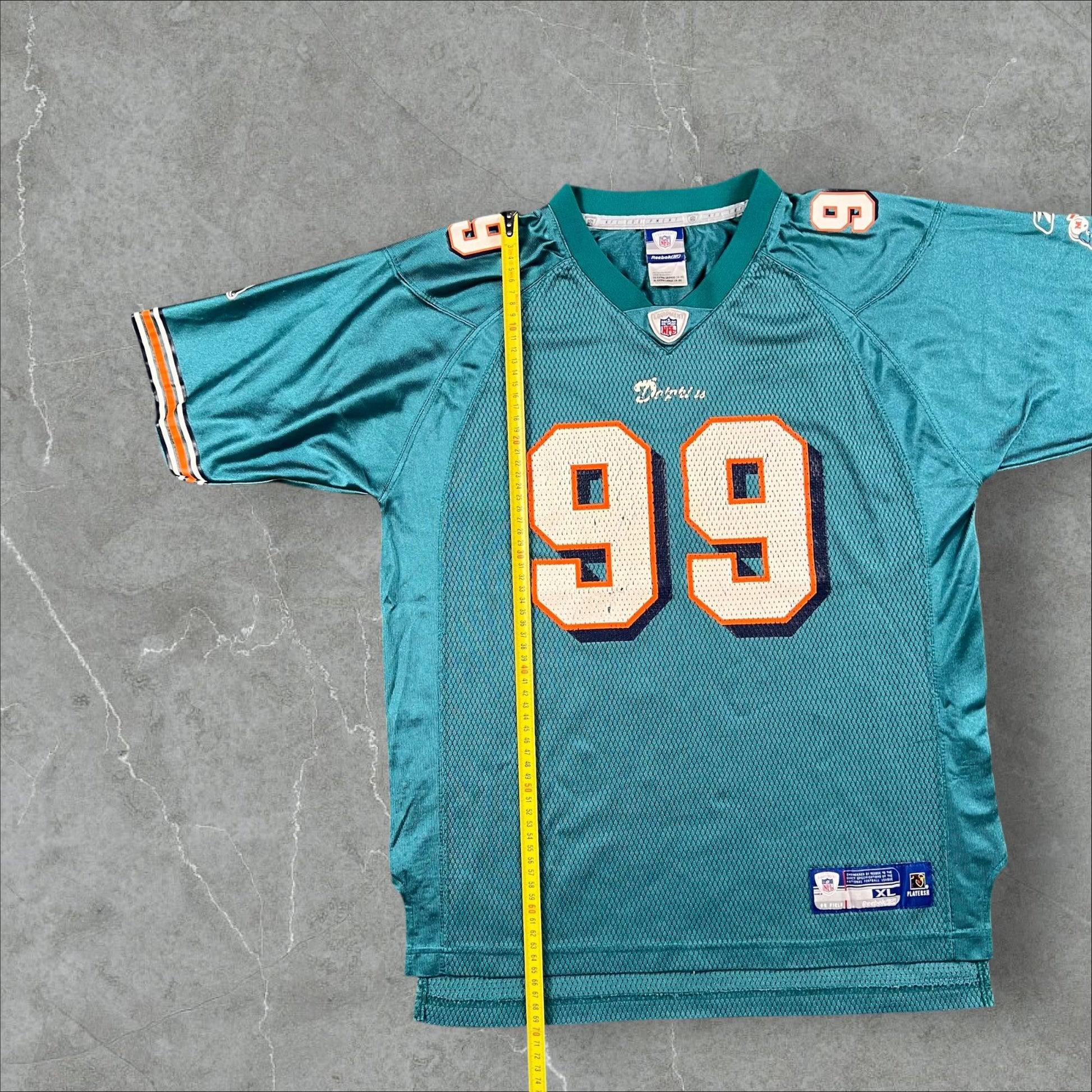 Jersey vintage Anni 2000 Jason Taylor #99 Miami Dolphins Reebok x NFL NFL