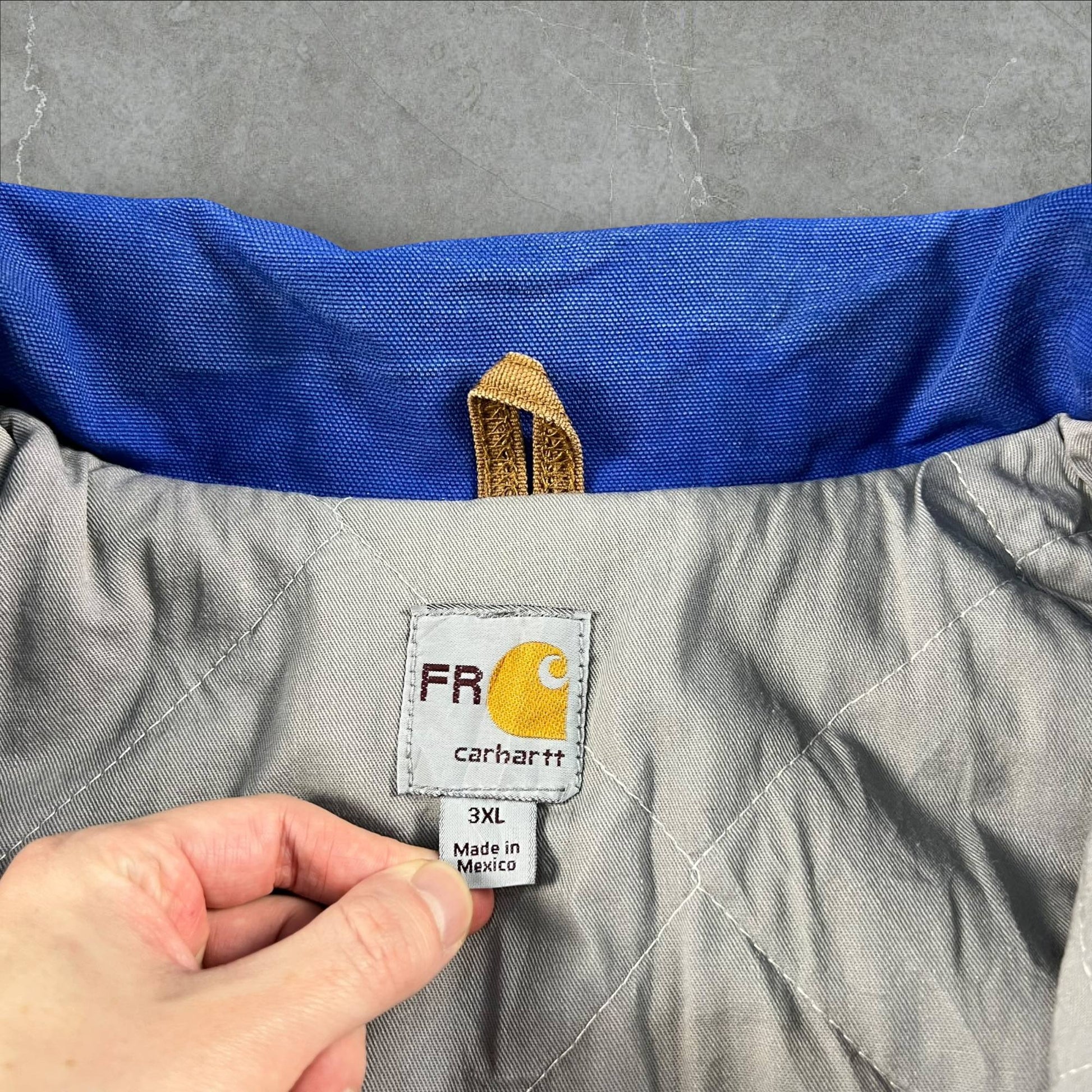 Giacca Carhartt FR Vintage ad Alta Visibilità con Imbottitura Trapuntata Resistente al Fuoco Carhartt