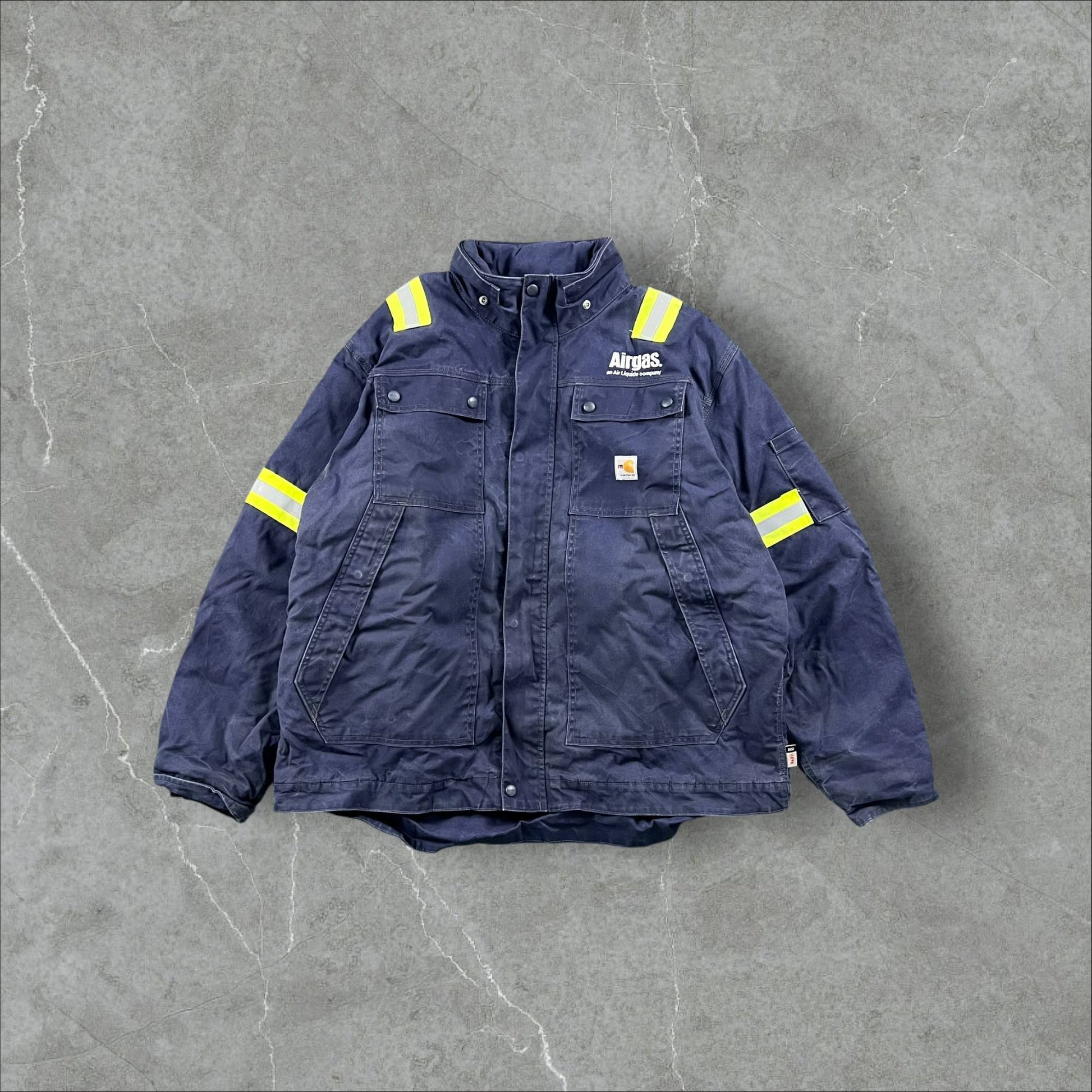 Giacca vintage Carhartt FR Full Swing Airgas NFPA 2113 ad alta visibilità Carhartt