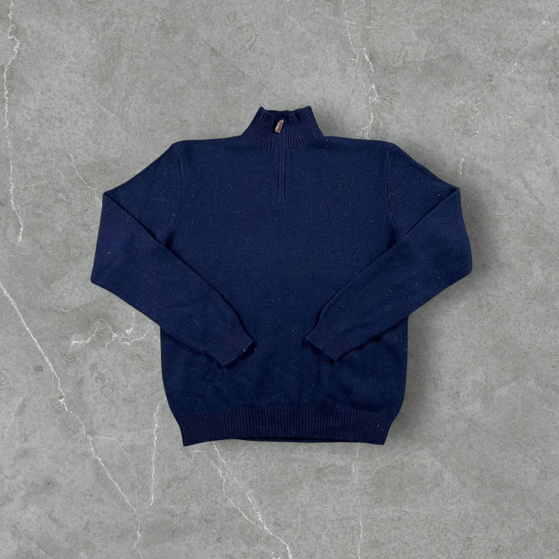 Maglione vintage Quarter Zip Polo Ralph Lauren lana di agnello Ralph Lauren