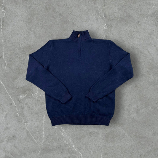 Maglione vintage Quarter Zip Polo Ralph Lauren lana di agnello Ralph Lauren