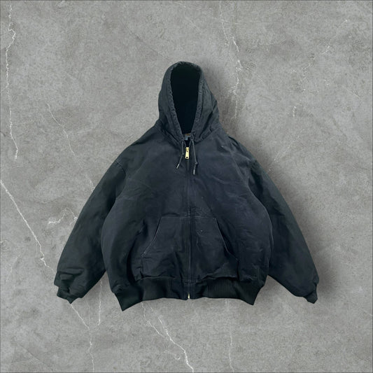 Giacca vintage Carhartt J140-BLK Made in USA Duck Active Jacket Carhartt