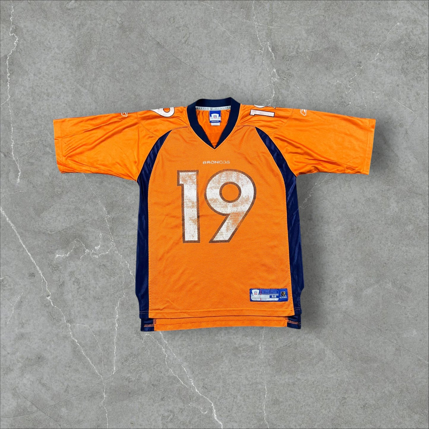 Jersey rara vintage 2005 pre-ritiro Reebok Jerry Rice #19 Denver Broncos NFL NFL