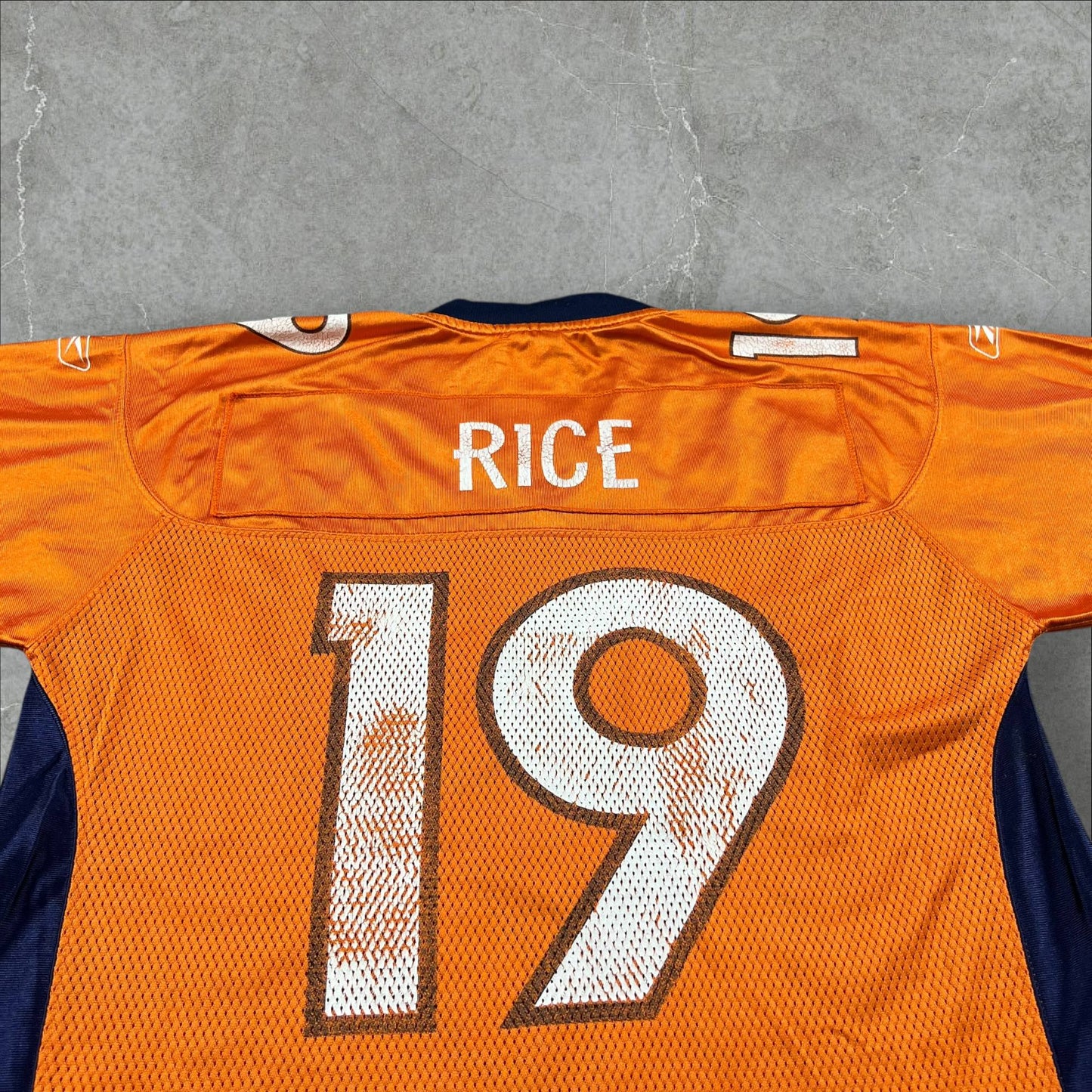 Jersey rara vintage 2005 pre-ritiro Reebok Jerry Rice #19 Denver Broncos NFL NFL