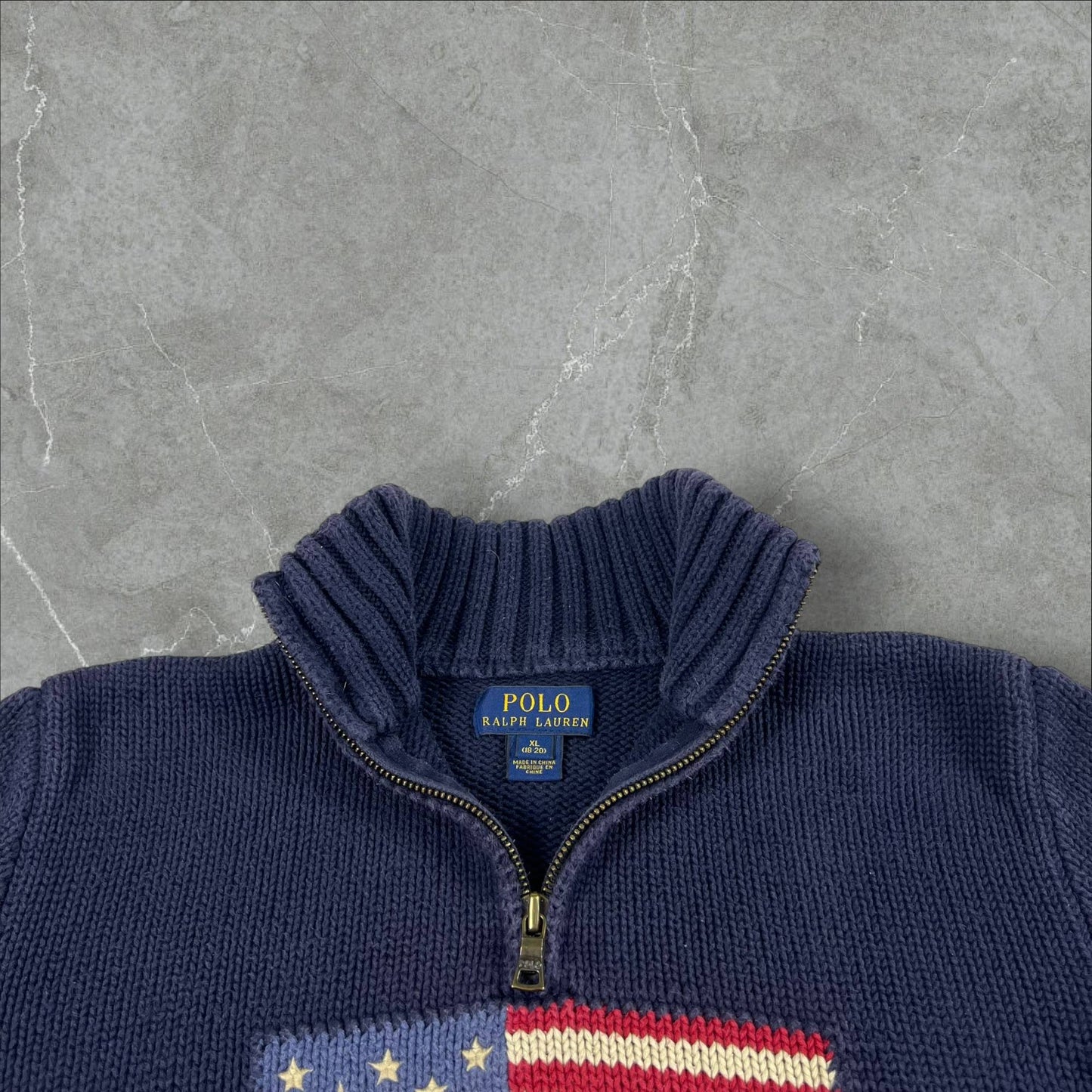 Maglione vintage Polo Ralph Lauren bandiera USA Ralph Lauren