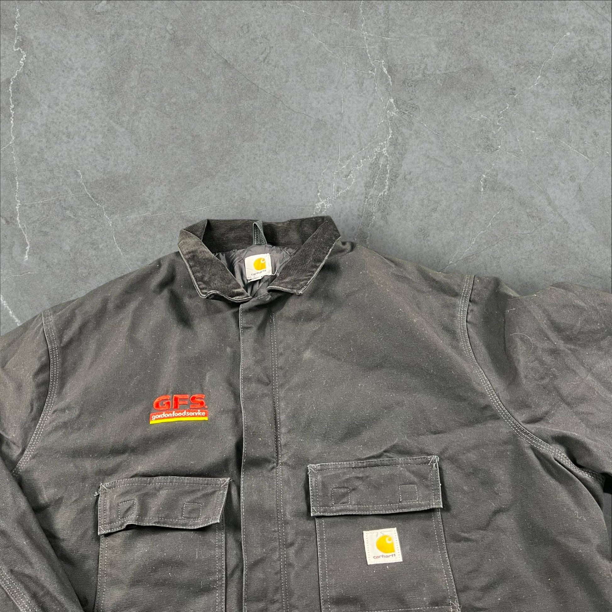 Giacca vintage Carhartt GFS Quilted Insulated Work Jacket - Style 111157 BLK Carhartt