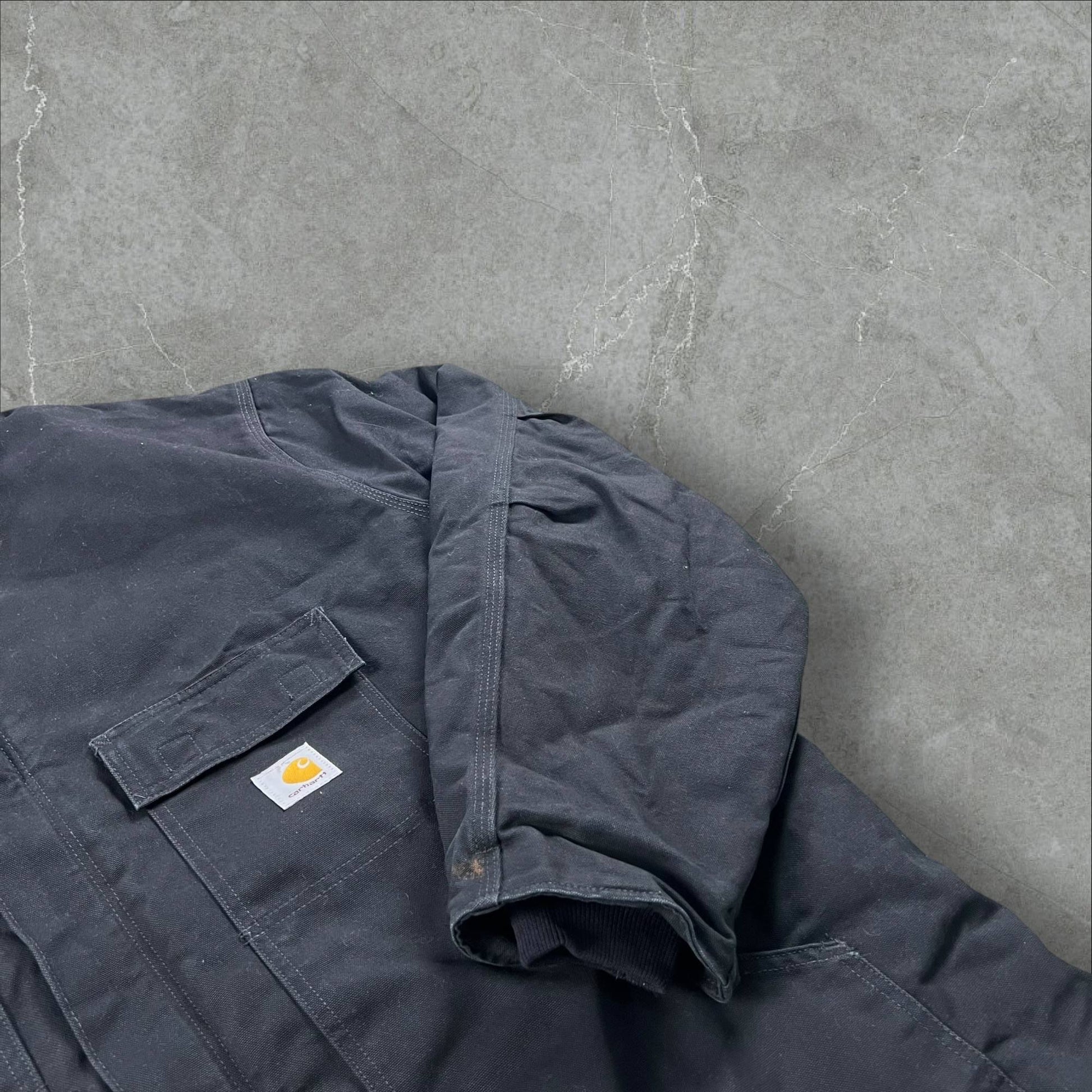 Giacca vintage Carhartt GFS Quilted Insulated Work Jacket - Style 111157 BLK Carhartt