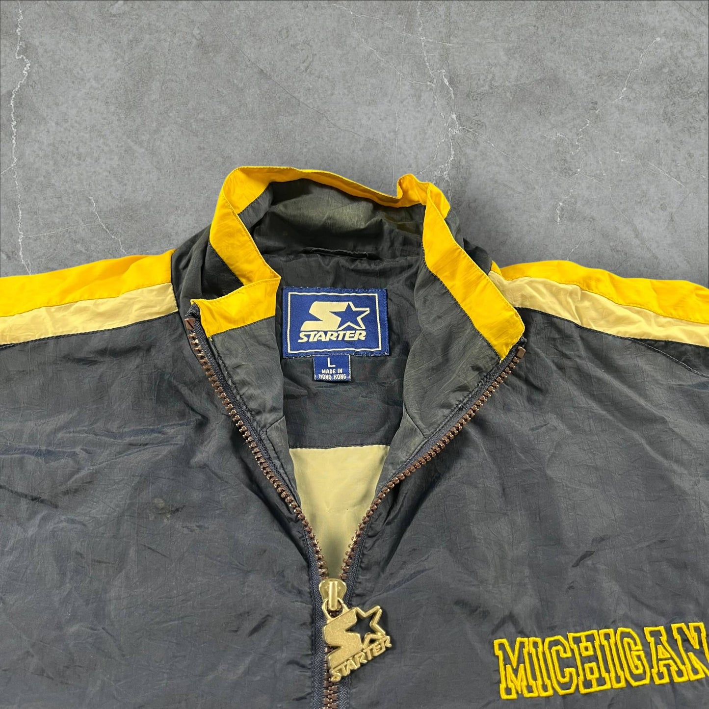 Giacca vintage Starter University of Michigan Wolverines Starter