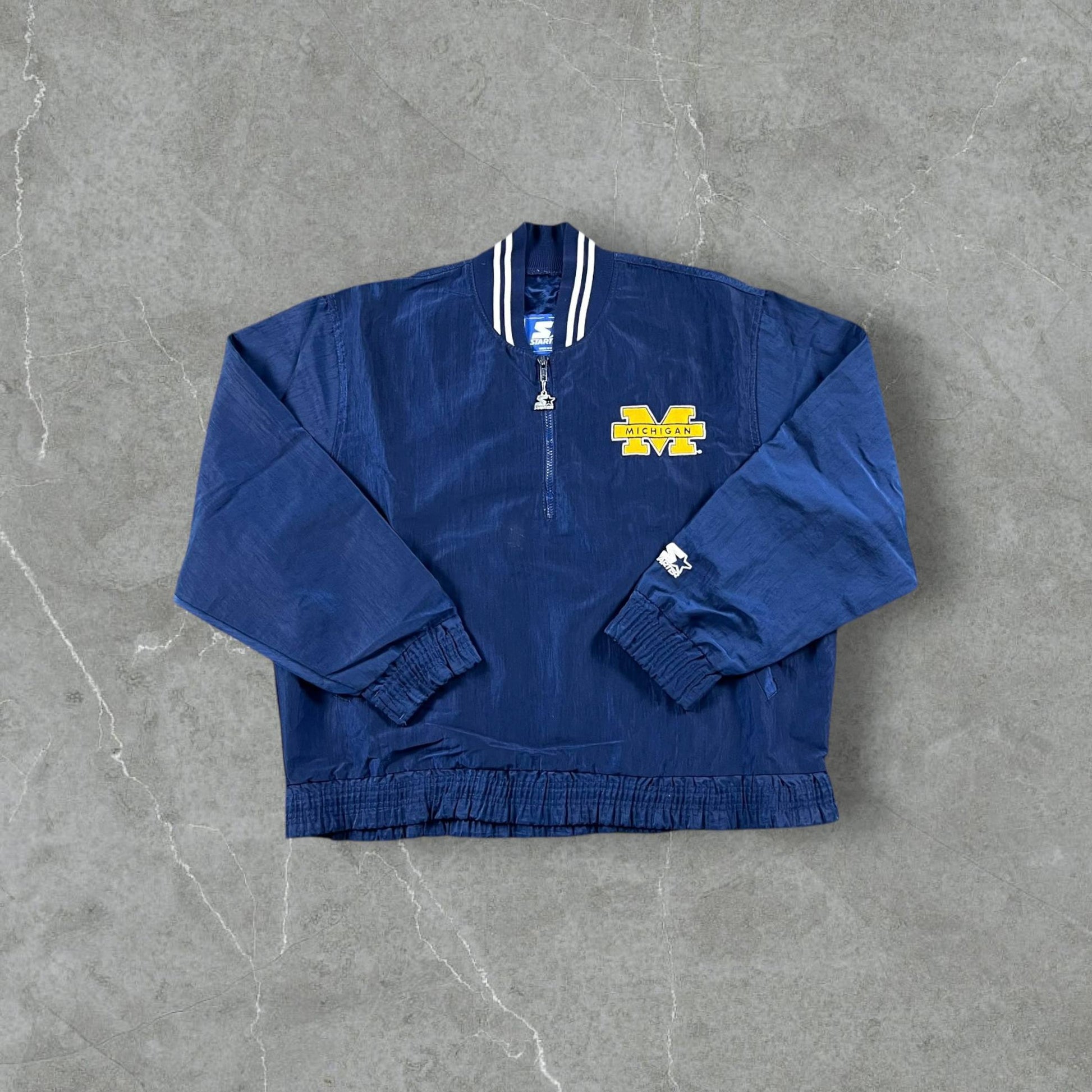 Giacca Quarter Zip vintage Starter Michigan Wolverines Starter