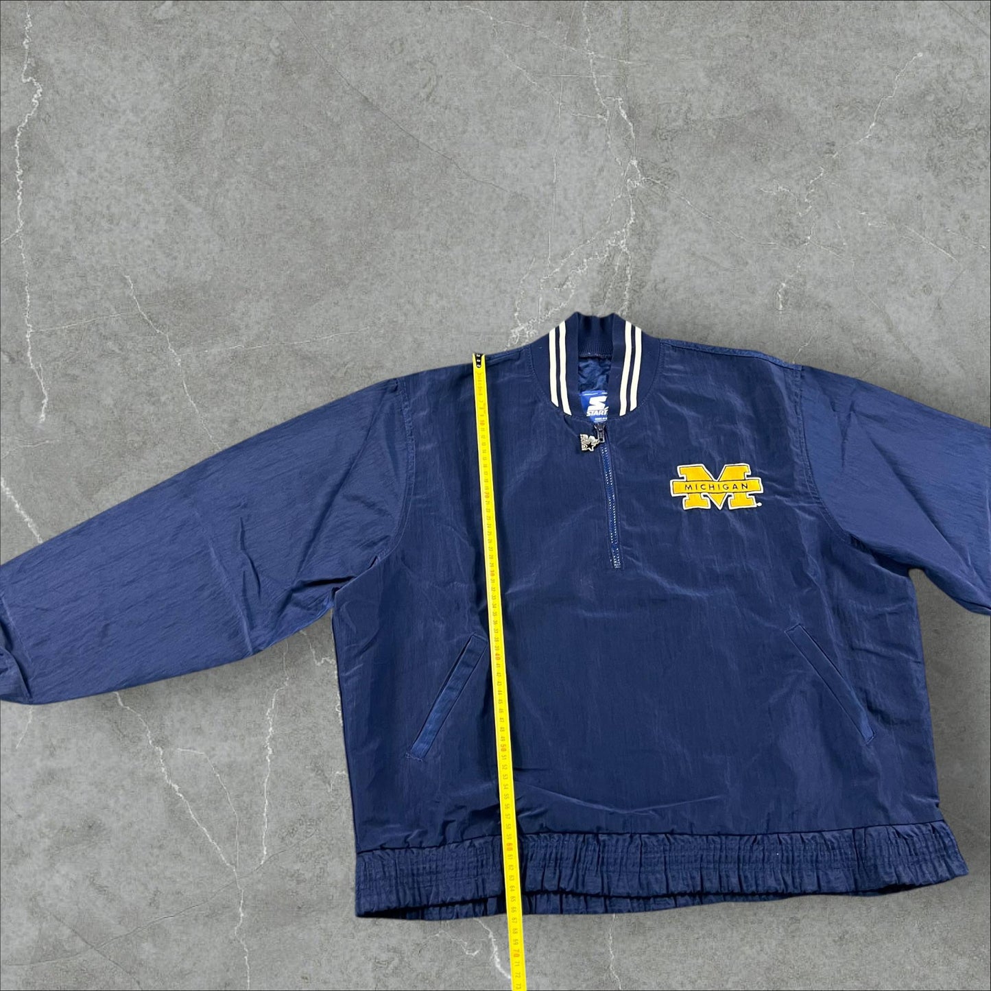 Giacca Quarter Zip vintage Starter Michigan Wolverines Starter