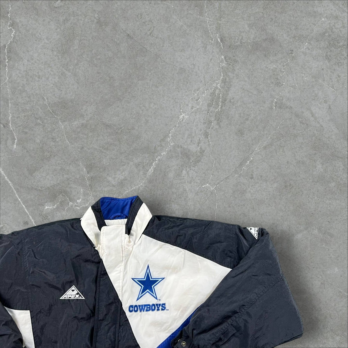 Giacca vintage anni 90 Apex One Pro Line x NFL Dallas Cowboys NFL