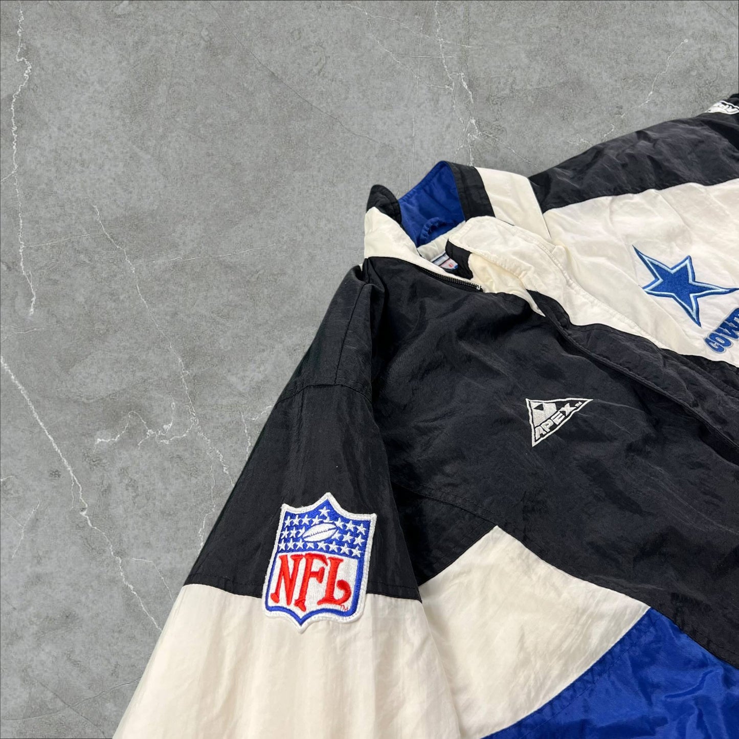 Giacca vintage anni 90 Apex One Pro Line x NFL Dallas Cowboys NFL