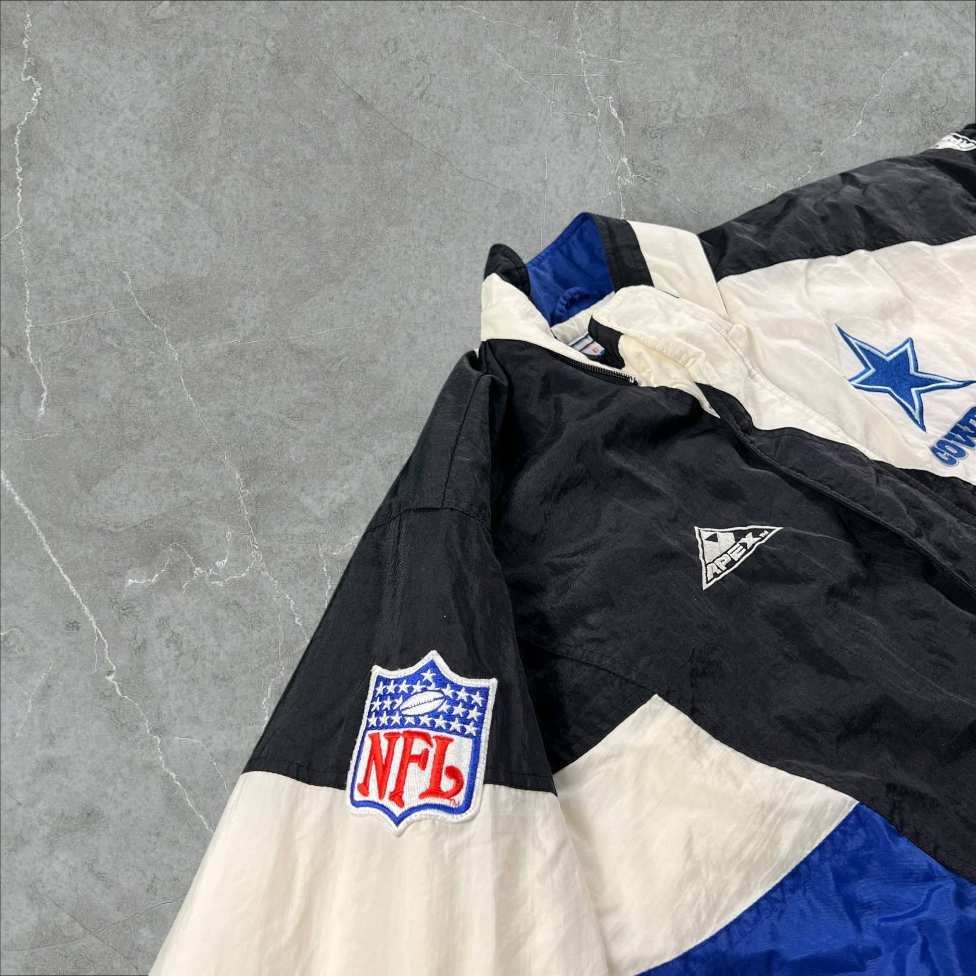 Giacca vintage anni 90 Apex One Pro Line x NFL Dallas Cowboys NFL