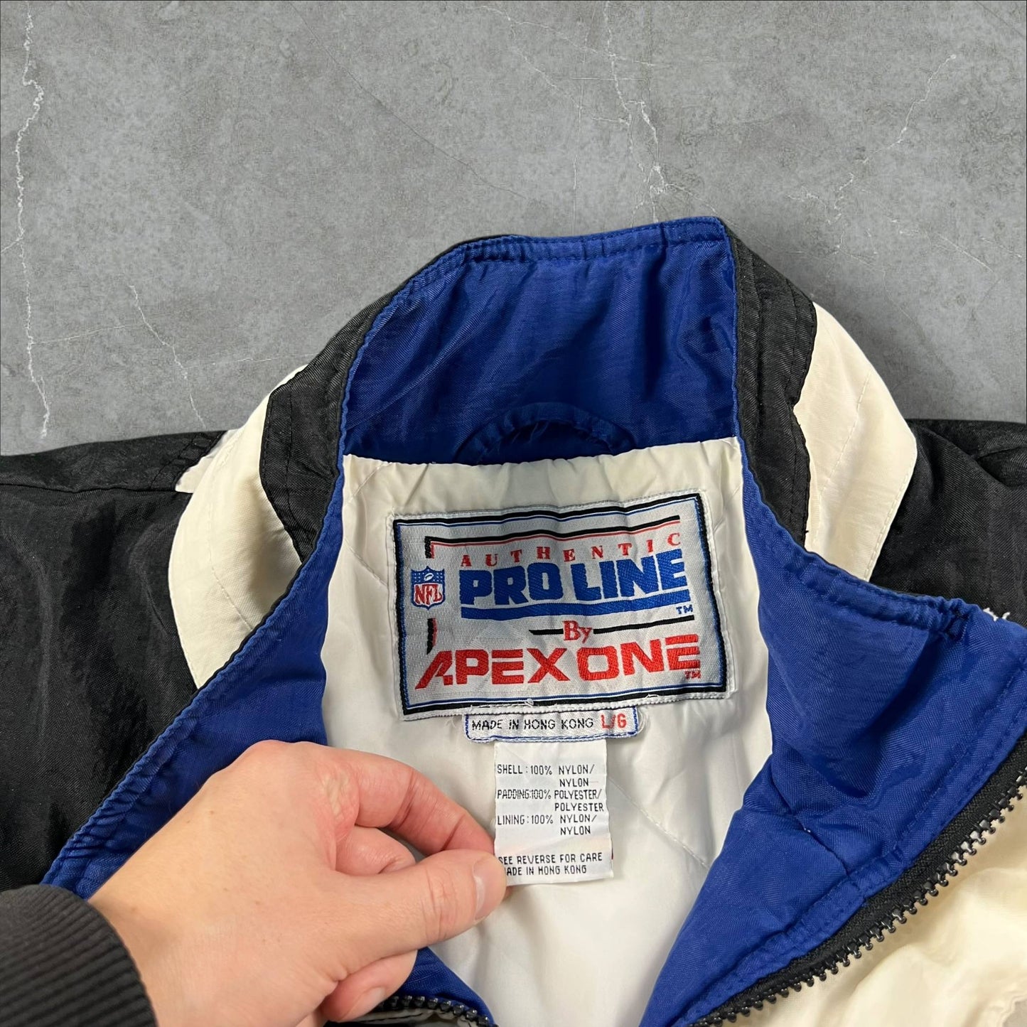 Giacca vintage anni 90 Apex One Pro Line x NFL Dallas Cowboys NFL