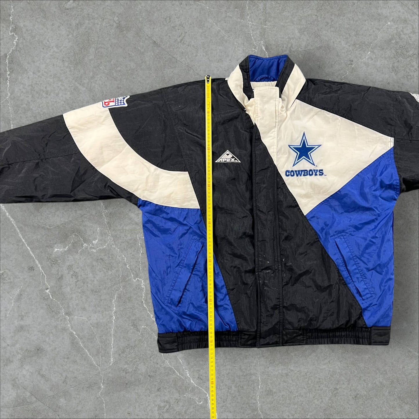 Giacca vintage anni 90 Apex One Pro Line x NFL Dallas Cowboys NFL