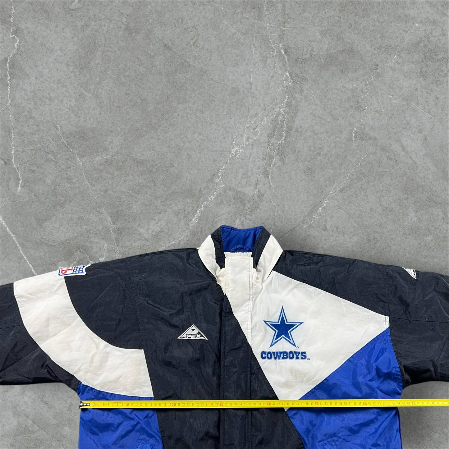 Giacca vintage anni 90 Apex One Pro Line x NFL Dallas Cowboys NFL