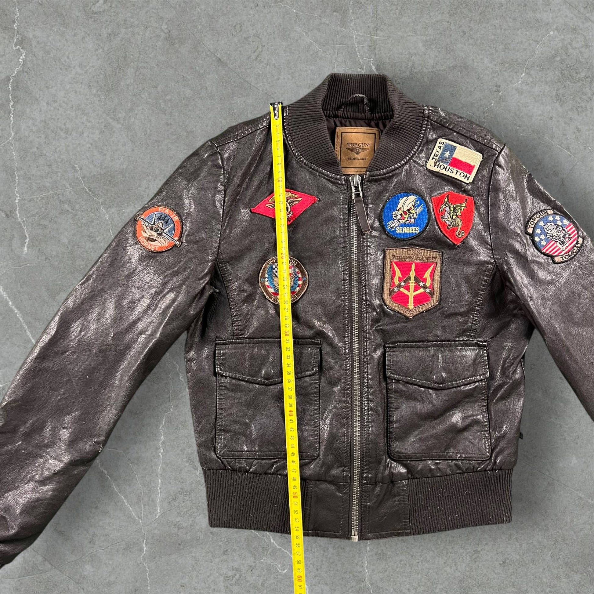 Bomber vintage Top Gun Vegan Leather Top Gun
