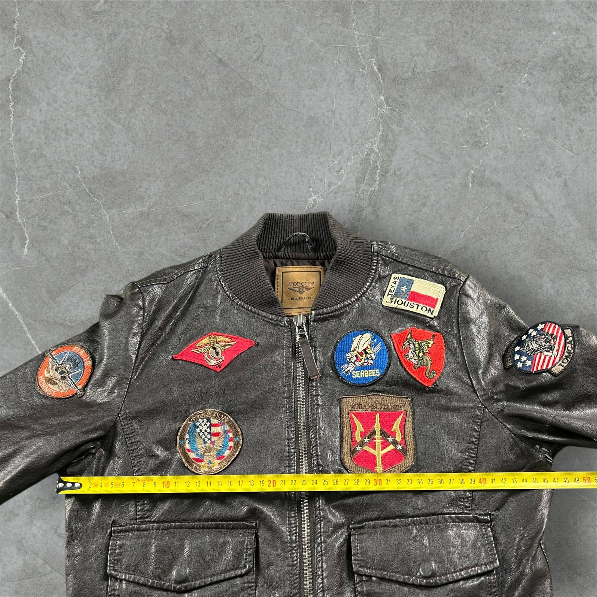 Bomber vintage Top Gun Vegan Leather Top Gun