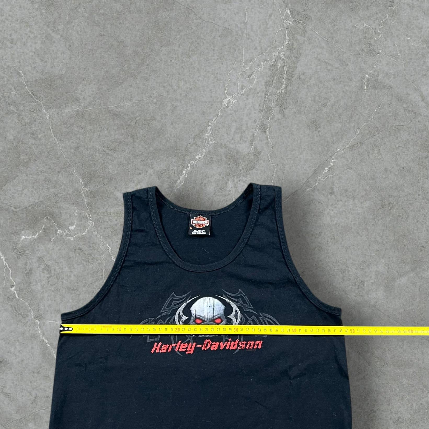 Canotta Vintage Harley-Davidson Valley Belmont OH Wheeling WV Grafica Teschio Harley Davidson