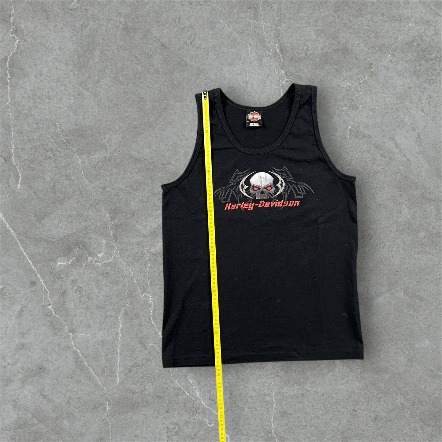 Canotta Vintage Harley-Davidson Valley Belmont OH Wheeling WV Grafica Teschio Harley Davidson